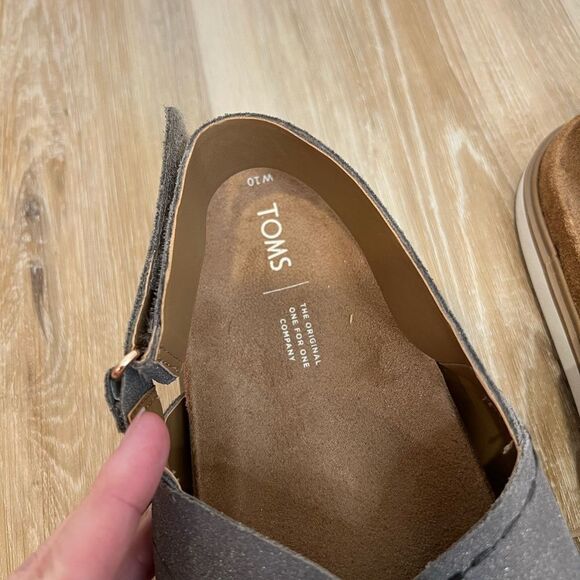 TOMS Marisa Dusty Gold Star Suede Sandal Women’s Size 10 - Picture 4 of 10